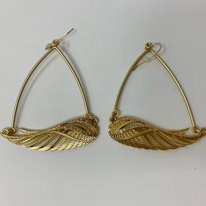 Rachel Roy Gold Wing dangle earrings